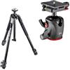 Manfrotto Treppiede in alluminio a 3 sezioni 190X con testa a sfera in magnesio XPRO e piastra a sgancio rapido MSQ6PL