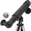 YangRy Telescope for Kids and Beginners, 500x60mm Portable Travel Telescope with Tripod and Finder Scope YangRy