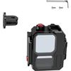 JSGHGDF Profound Sea Custodia impermeabile per fotocamera in lega di alluminio Shell Ventilazione termica Subaquatic Registrazione Addons per Action Camera Expert Expert Custodia impermeabile