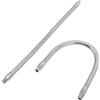 Mikikit Braccio Flessibile a Collo di Cigno 300Mm Filettatura Esterna 2 Pezzi, Accessori per Lampade da Tavolo Clip, Supporto per Faretto Regolabile per Uso Professionale e Fai da Te