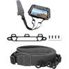 Pidynx Staffa in lega di alluminio + cordino in PU per DJI RC PRO/Smart Controller, pulsanti singoli e doppi commutabili (staffa + cordino)