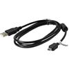 vhbw Cavo USB compatibile con Olympus serie E E-PL3, E-PM1, E-PL2 fotocamera, camcorder - cavo dati, 14,3 cm