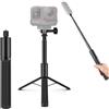PULUZ Pulzu - Bastone per selfie invisibile, 122 cm, estensibile, impugnatura con adattatore per Insta360 X4 / X4 Air / X3