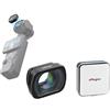 TEHAOUU Obiettivo magnetico compatibile con DJI OSMO Pocket 3 Obiettivo grandangolare/obiettivo macro Creator Combo Accessori Attacco magnetico Vetro ottico multistrato (obiettivo macro)