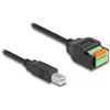DeLOCK Cavo USB 2.0 tipo B maschio a morsettiera con pulsante 15 cm marca