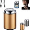 KXDEFE Sopamis Mini Electric Shaver, Sopami Mini Shaver, Sopami Shaver, Sopami Trimmer, Mini Shavers For Men, Waterproof Minis Portable Electric Shavers, Portable Travel Razors (1PCS-Gold)