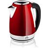 ETA Ela Digi - Bollitore elettrico in acciaio inox con regolazione della temperatura, 1,7 l, 2100 W, 40-100 °C, colore: Rosso