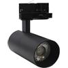 Silamp Faretto LED 20W Binario Trifase Nero con Switch CCT 3 colori Selezionabile