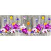 Pellecchia Colori Tappeto Cucina Antiscivolo Lavabile in Vinile | Made in Italy | Passatoia Antimacchia in PVC Interni e Esterni Stampa Digitale Fantasia Orchidea | Tappeti Runner Lungo in Gomma (52 x 100)