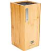KARL HAUSMANN Ceppo Universale in Bambù con Inserto a Setole - 23x10,8x10,8cm - Porta Coltelli Vuoto da Cucina Senza Lama, Organizer Cucina per Coltelli da Chef e Pane - Portacoltelli