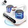 UCerdveos Aspiratore Battimaterasso,1000W Aspirapolvere cordless con sensore acari e display LED intelligente, aspirapolvere con luce UV, rimuove il 99,9% degli allergeni, per materassi, letti, divani