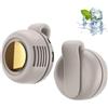 Qiamia Portable Silent Mini Bladeless Electric Fan, 3-Speed Clip on Fan for Shirt, Small Clip Fans for Sports, Shopping and Outings (White)
