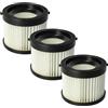 vhbw set da 3x filtro compatibile con Milwaukee M18 CV-0, M18 CV aspirapolvere - Filtro HEPA anallergico