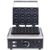 NadineDutol 1500W Piastra Per Cialde Per 12 Ciambelle Macchina Elettrica Ciambella Produttore 220V Commerciale Con Rivestimento Antiaderente
