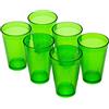 OMADA 6 Bicchieri Cocktail/Bevande da 400 ml, in Plastica Dura e Resistente | Set Bicchieri Cocktail per Feste o Party, 8,5x H12,5 cm, In Plastica Resistente, Collezione Samba