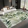 Generico Tappeto per soggiorno, 180 x 270 cm, motivo foglie della giungla, verde salvia, morbido e soffice, per camera da letto, soggiorno, antiscivolo, confortevole, grande, per interni, moderno, decorazione
