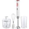 Sencor minipimer immersione senza fili SHB9000W, frullatore 3in1, bicchiere da 700ml, lame in acciaio con superficie in titanio, tritatutto elettrico 500ml, frusta elettrica, ricarica con cavo usb-c