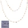 Sparkeads Catena di perle d'acqua dolce naturali saldate con vera perla placcata in oro 18 carati, con custodia, per uomini e donne, gioielli artigianali, collane, bracciali, accessori fai da te (rosa