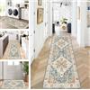 ZUZEKU Tappeto boho per corridoio, cucina, lavabile, antiscivolo, 40 x 180 cm, lungo, blu, rosso, beige, per corridoio, soggiorno, camera da letto, venduto al metro, personalizzabile