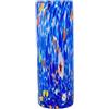 MurArt Vaso in Vetro di Murano da 1000ml Blu Collezione Tower in Vetro Soffiato a Mano in Lavorazione Artigianale Made in Italy