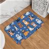 Mexpekil Simpatico zerbino con cani e razze 40 x 60 cm, antiscivolo, lavabile, tappetino di benvenuto, assorbente, tappetino da cucina, decorazione per la casa, per interni ed esterni