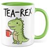 Pagma Druck Tazza Meme regalo TEA-REX, tazza da caffè tè dinosauro umorismo sarcasmo, idea regalo ufficio fidanzato ragazza tazza caffè