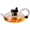 Générique Teiera in con infusore - Macchina da tè in borosilicato resistente al calore, filtro rimovibile sul fornello per miscele di erbe sfuse | Pratico bollitore per acqua e
