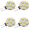 DLEDMOP Lampadina LED G4 Lampadine LED interne G4 2835 SMD AC/DC12V-24V Super Bright bianco caldo Lighting per camper, armadi, luci per barche, 1W-4PCS bianco caldo