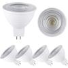 BVCL Lampadina LED dimmerabile GU5.3 MR16, 7W equivalente a 50W alogena, 230V 650lm angolo del fascio 120°, confezione da 5(Cool white 6000k)