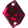 OWEIEYEU 50 pietre cosmiche in resina da cucire, 16 x 20 mm, con 2 fori, per abiti da sposa, fucsia, 16 x 20 mm, 50 pezzi