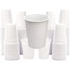 NOBILE LOVELYCARE 1000 Bicchieri plastica 200cc bianco usa e getta resistenti monouso 200 ml EXTRA RIGIDI per bar feste all'aperto riciclabili bicchiere monouso