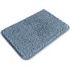 PureSwan Piccolo tappeto da bagno 30 x 45 cm, lavabile e assorbente, antiscivolo, in morbida ciniglia, per bagno, doccia, lavandino, tappetino per cani (blu)