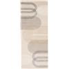 RugVista Amphi, Tappeto, Moderni, 80 x 200 cm, Rettangolare, Pelo medio, Soggiorno, Camera da letto, Corridoio, Lavabile solo a secco, oeko_tex_100, Beige/Giallo