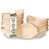 BIOZOYG 200x barchette finger food monouso in legno 8 cm - ciotoline per aperitivo naturale e moderno - ciotole aperitivo, bicchierini finger food