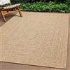 Teppich-Traum Tappeto da esterno grande moderno e resistente effetto juta, perfetto per balconi, giardini e terrazze 240x340 cm