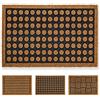 Carpido Zerbino cocco a pois - zerbino 40x60 cm - antibatterico - prodotto naturale setole di cocco
