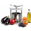 TANIASHOP Torchio Manuale Acciaio inox 430 Made in italy Pressa Manuale Torchietto Premitutto Spremitutto Spremiagrumi Manuale Adatto per Melanzane Uva Frutta Verdura (Piccolo)