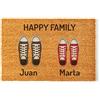 NANNUK Baby creations Zerbino personalizzato per l'ingresso di casa | Personalizza il tuo zerbino con tutta la tua famiglia | 70 x 40 cm | Perfetto come regalo | zerbini originali e divertenti in 100% fibra di cocco |