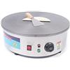 Rogowsen Padella elettrica per crêpes, 45 cm, 3000 W, griglia multifunzione antiaderente, con regolazione della temperatura da 50 a 300 °C, adatta per famiglie, ristoranti e spuntini