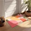 Astra Tappeto ingresso interno antiscivolo 50 x 70 cm Grafica colorata - Tappetino antisporco assorbente - Lavabile a 30°C - Tappeto moderno per ingresso