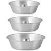 Pentalux Set 3 Pezzi (32m-28cm-24cm) Stampo da Forno con Cono Alluminio 99.5% RUOTO Ciambella con Buco Torte casatiello Rustico
