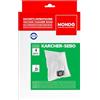 MONDO, Confezione 4 Sacchetti per Aspirapolvere in Microfibra, Compatibili con Aspirapolvere Kärcher 2.863-006.0, WD4 WD5 WD6 WD5P WD6P Premium MV4 MV5 MV6