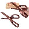 UPTALY 2 pinze da cucina in legno (25cm x 8cm), morsetto per alimenti, forbici in legno tipo torta clip, pinze da cucina, pinze per insalata in legno, forbici per barbecue in legno