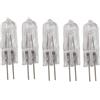 JZLBBC 5PC Lampadine Alogene G4 50W 230V ACDC Lampadina alogena G4 220V 20W Bianco Caldo per Lampade a Sospensione, Lampade da Tavolo, Lampade da Cucina 50W