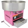 KuKoo Macchina per Zucchero Filato Rosa Retrò, Ciotola in Acciaio Inox 50 cm, Facile da Usare, Controllo Temperatura, Cassetto Integrato, Ideale per Feste, Eventi e Uso Domestico