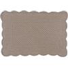 Blanc Mariclo Blanc Mariclò Set 2 tovagliette americane cucina rettangolari in cotone beige, Carmen Shabby Chic 35x45cm