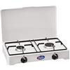 CFParker FORNELLO DA TAVOLO PARKER 2 FUOCHI ALIMENTAZIONE GAS GPL (GAS NELLE BOMBOLE) USO ESTERNO - MADE IN ITALY