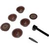 Focket Cialde caffè Ricaricabili, Kit Capsule Riutilizzabili Lavabili Compatte con Coperchi per la Casa (Caffè)