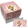PV Grafik® 16 Scatoline Portaconfetti Nascita con Bigliettino Bomboniera, Personalizzate per Battesimo (Ritta 28)