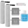 Generic Kit di accessori di ricambio compatibile con aspirapolvere Roborock F25 Ultra, F25 Ultra Steam, F25 Combo, F25 GT, F25 BX, include 2 spazzole a rullo, 2 filtri HEPA, 1 soluzione detergente per